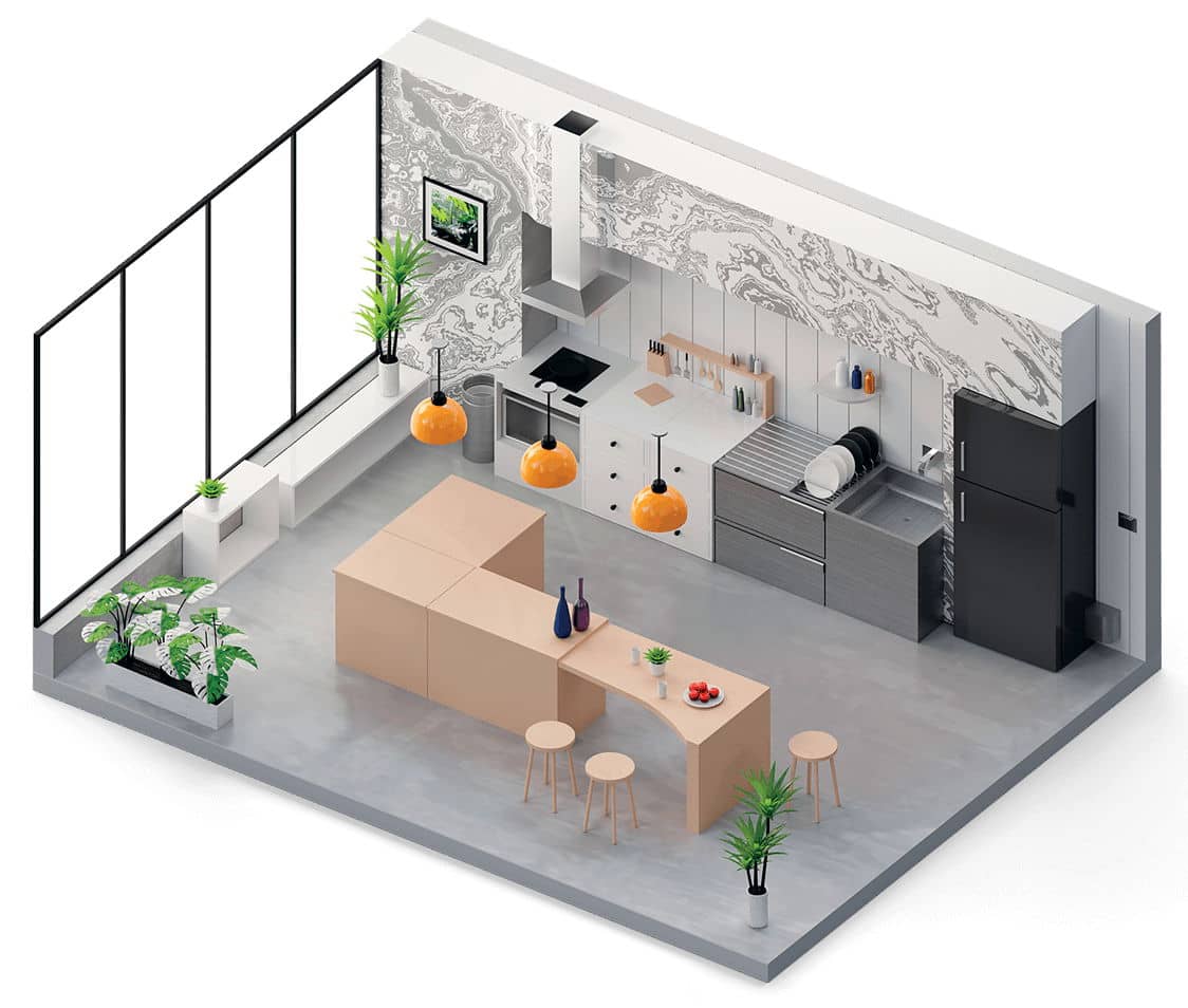 Cocinas industrializadas monoblock Cocinas industrializadas monoblock